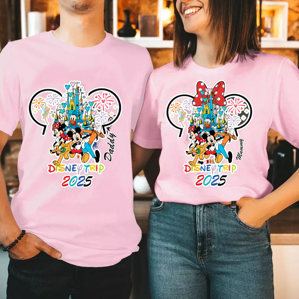 Personalised Disney Couple T-Shirts β Matching Disneyland Trip Shirts