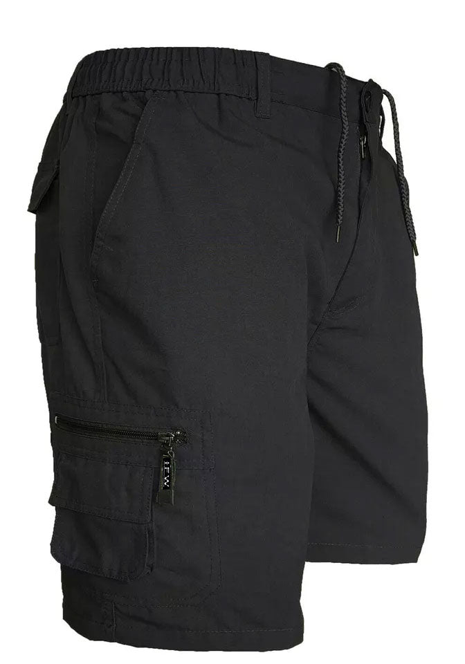 Men’s Cargo Combat Shorts Multi Pocket Elastic Waist Lightweight Shorts