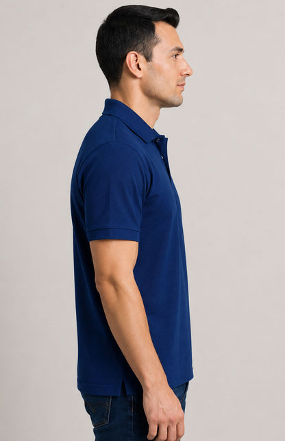 Navy Polo Shirt – Short Sleeve Regular Fit Work & Casual Top