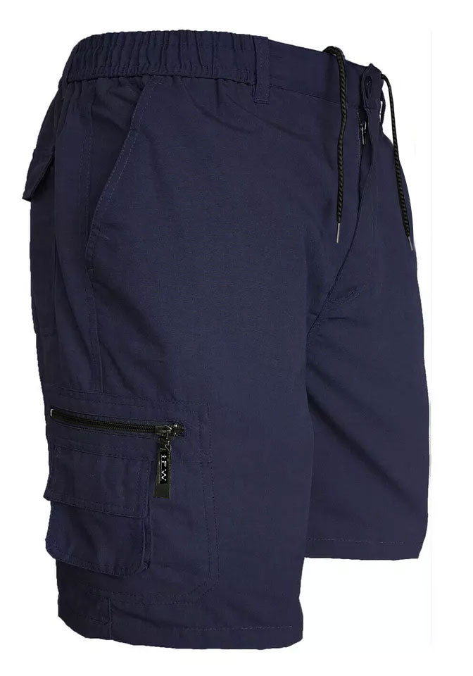 Men’s Cargo Combat Shorts Multi Pocket Elastic Waist Lightweight Shorts