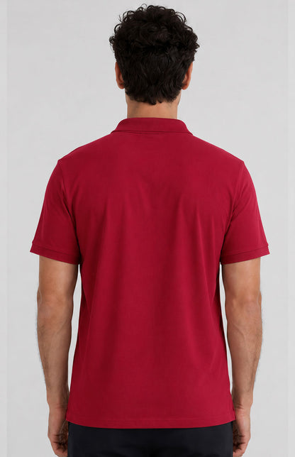 Classic Red Polo Shirt – Comfortable Regular Fit Cotton Polo