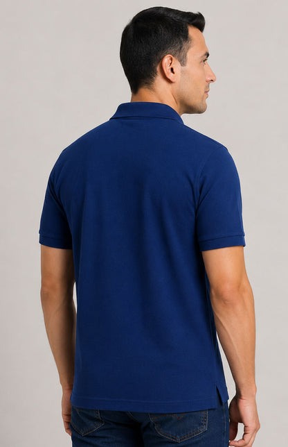 Navy Polo Shirt – Short Sleeve Regular Fit Work & Casual Top