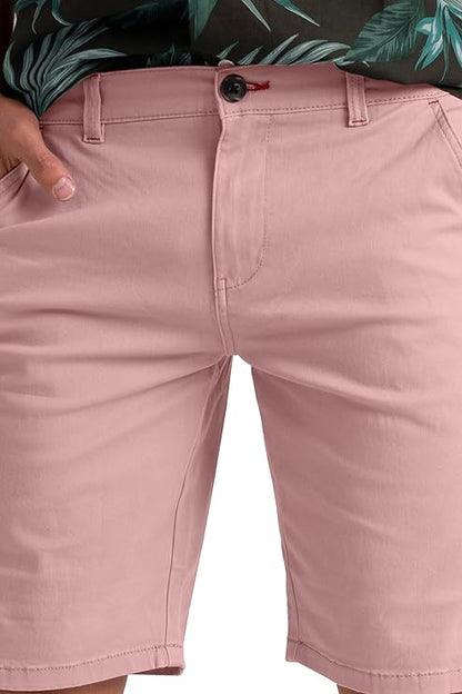 Men’s Stretch Cotton Chino Shorts – Lightweight Cargo Combat Half Pants