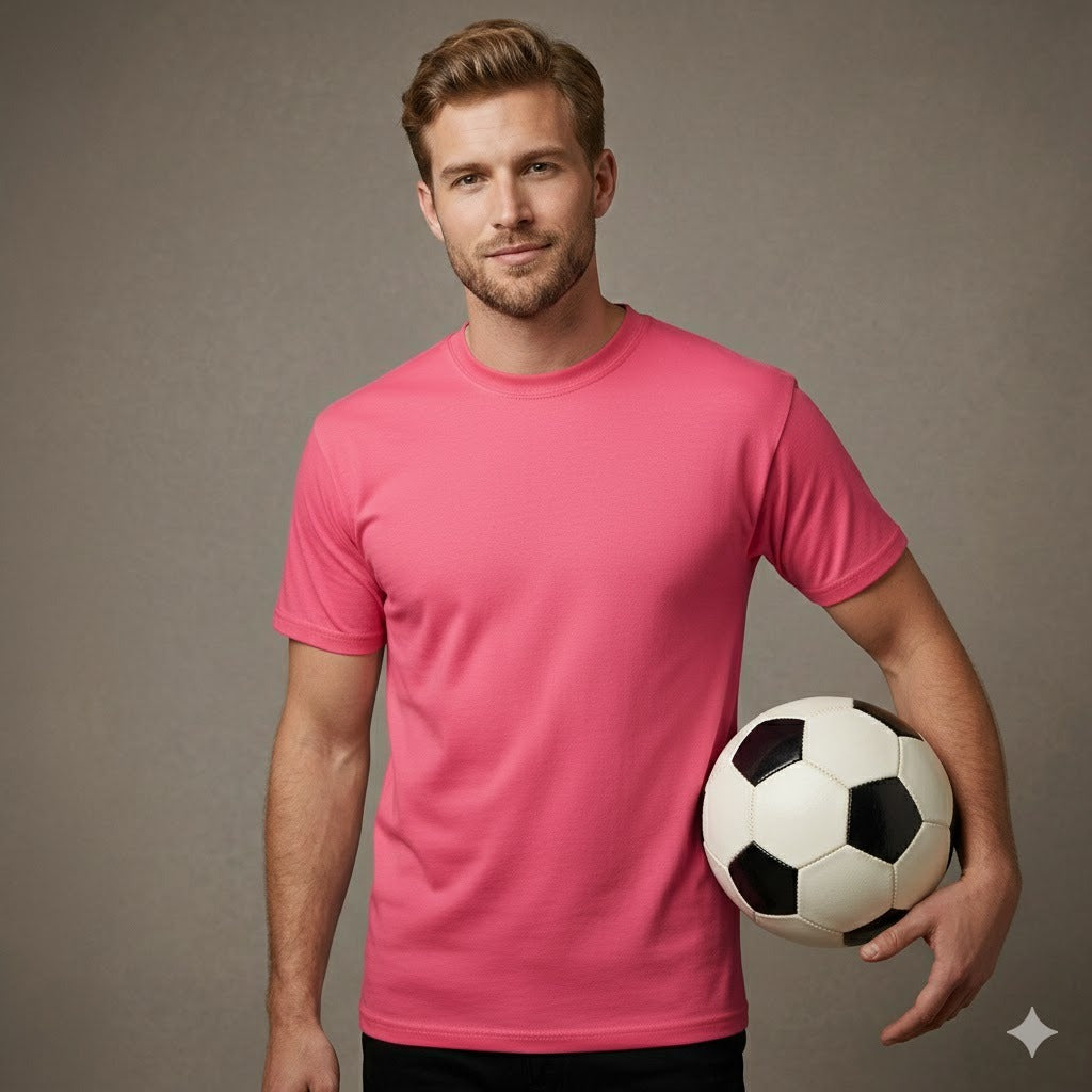 Men’s & Women’s 100% Cotton T-Shirt – Plain Short Sleeve Casual Wear