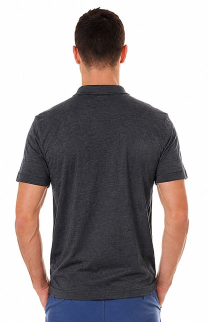 Men’s Classic 100% Cotton Piqué Dark Grey Polo Shirts