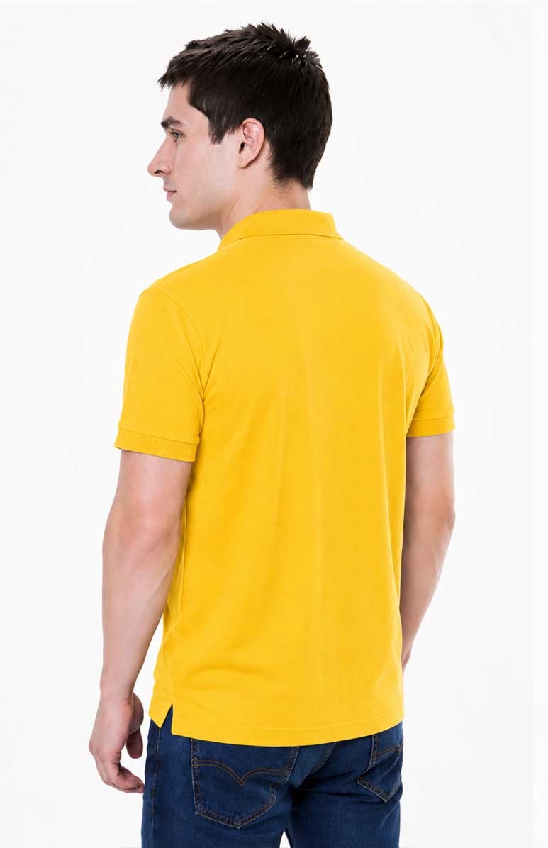 Yellow Polo Shirt – Comfortable Regular Fit Cotton Polo