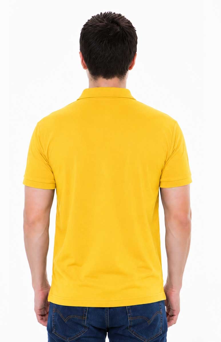 Yellow Polo Shirt – Comfortable Regular Fit Cotton Polo