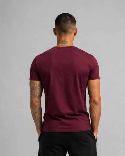 Classic Burgandy Cotton T-Shirt for Men & Women – Casual Wear