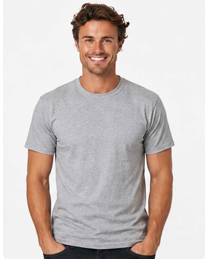 100% Cotton Plain Light Grey T-Shirt – Casual Unisex Tee