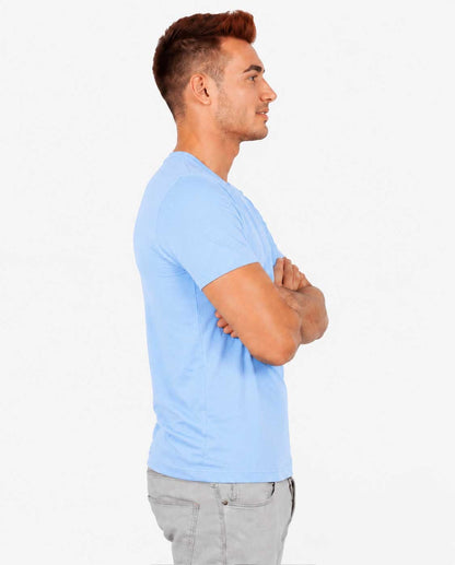 Everyday Plain Sky Blue Cotton T-Shirt – Unisex Short Sleeve