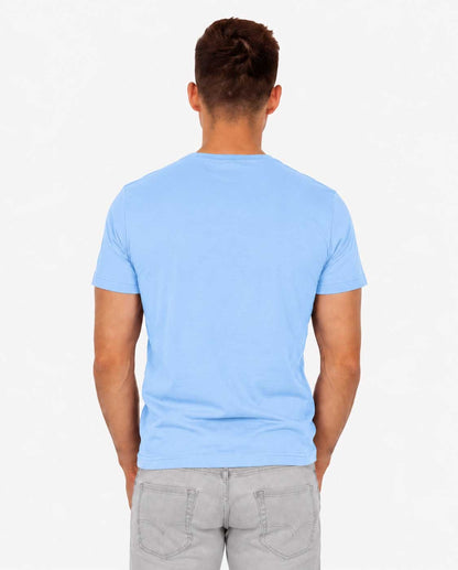Everyday Plain Sky Blue Cotton T-Shirt – Unisex Short Sleeve