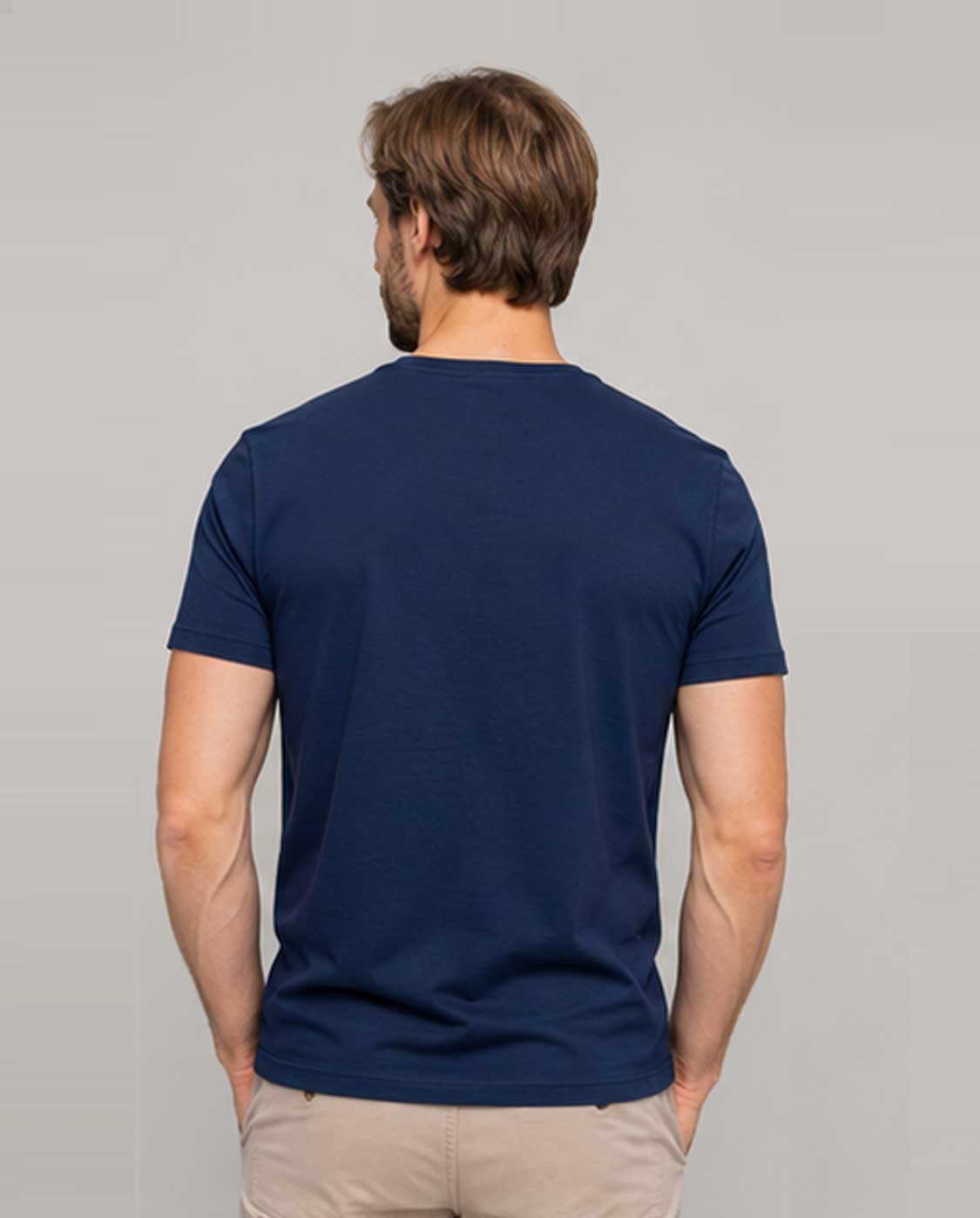 Men’s & Women’s Cotton Blue T-Shirt – Plain Short Sleeve Casual Wear