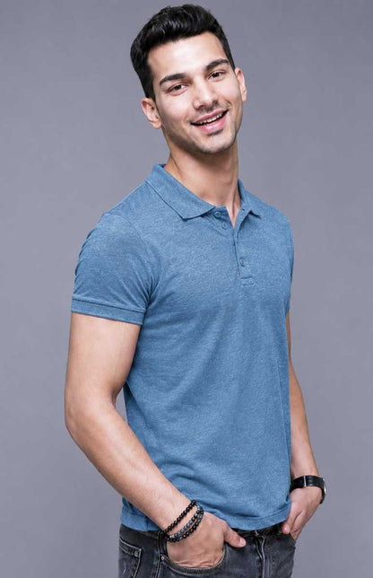 Denim Polo Shirt – Comfortable Regular Fit Cotton Polo