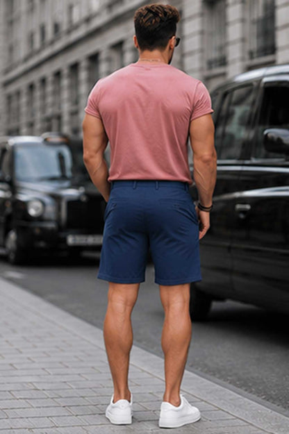 Men’s Woven Terry Quick-Dry Hybrid Stretch Navy Short