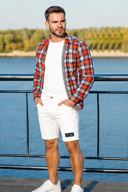 Men's Lightweight Quick-Dry Stretch Hybrid White Short