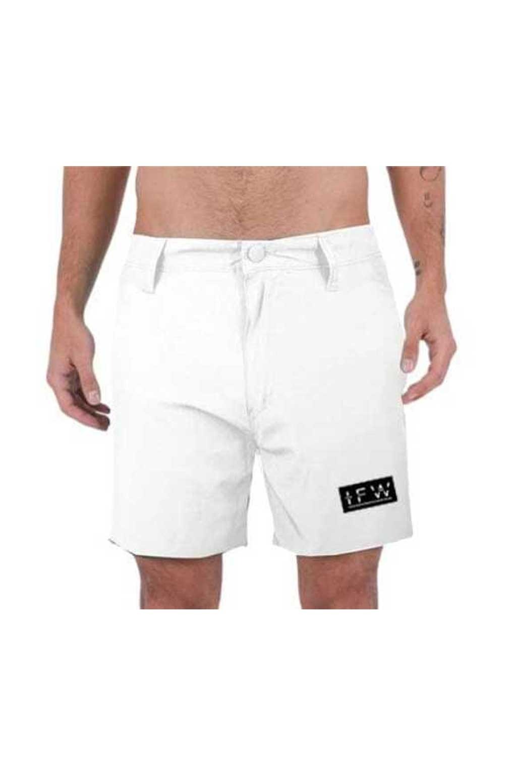 Men's Lightweight Quick-Dry Stretch Hybrid White Short