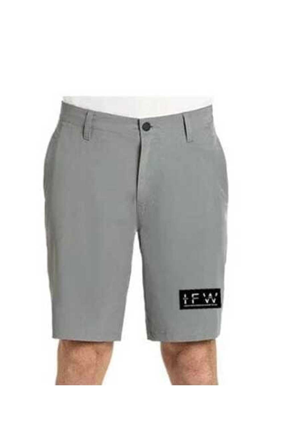 Men's Casual Performance Quick-Dry Hybrid Dark Grey Short