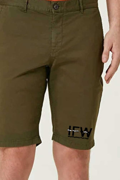 Men's Casual Stretch Cotton Combat Cargo British Khaki Short – Lightweight Summer Short