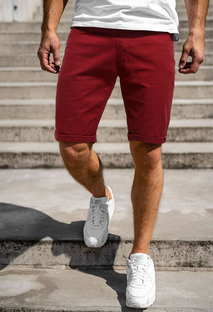Men’s Stretch Cotton Chino Shorts – Lightweight Cargo Combat Half Pants