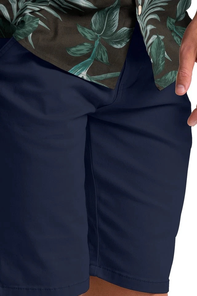 Men’s Stretch Cotton Chino Shorts – Lightweight Cargo Combat Half Pants