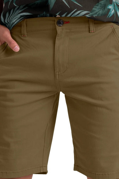 Men’s Stretch Cotton Chino Shorts – Lightweight Cargo Combat Half Pants