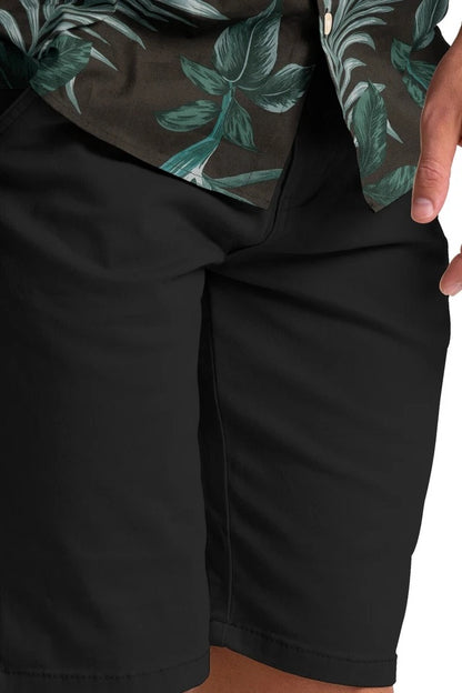 Men’s Stretch Cotton Chino Shorts – Lightweight Cargo Combat Half Pants