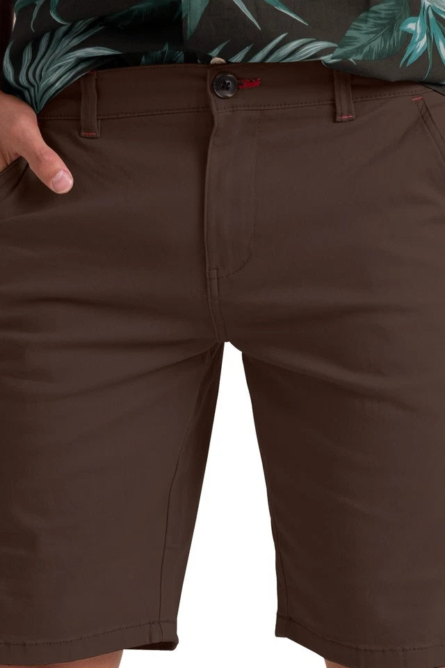Men’s Stretch Cotton Chino Shorts – Lightweight Cargo Combat Half Pants
