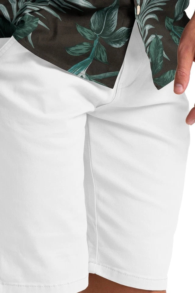 Men’s Stretch Cotton Chino Shorts – Lightweight Cargo Combat Half Pants