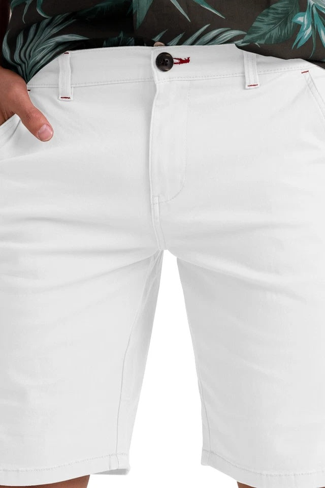 Men’s Stretch Cotton Chino Shorts – Lightweight Cargo Combat Half Pants