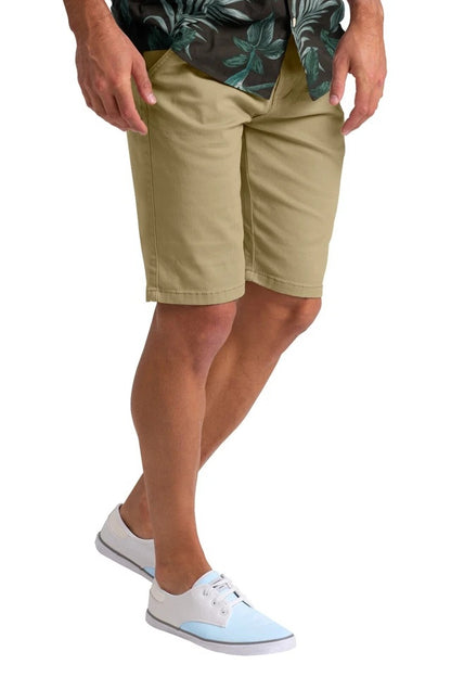 Men’s Stretch Cotton Chino Shorts – Lightweight Cargo Combat Half Pants