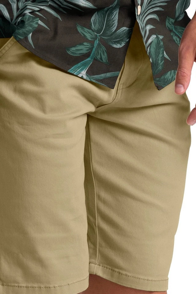 Men’s Stretch Cotton Chino Shorts – Lightweight Cargo Combat Half Pants