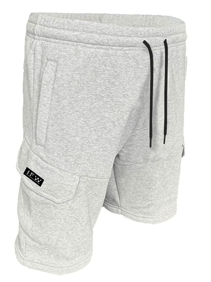 Men’s Fleece Cargo Combat Shorts With Zipper Pockets – Summer Gym & Work Wear Style