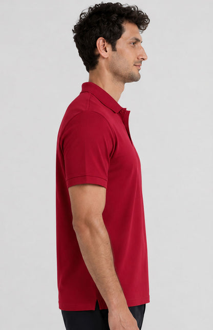 Classic Red Polo Shirt – Comfortable Regular Fit Cotton Polo