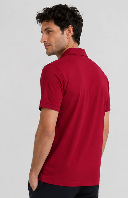 Classic Red Polo Shirt – Comfortable Regular Fit Cotton Polo