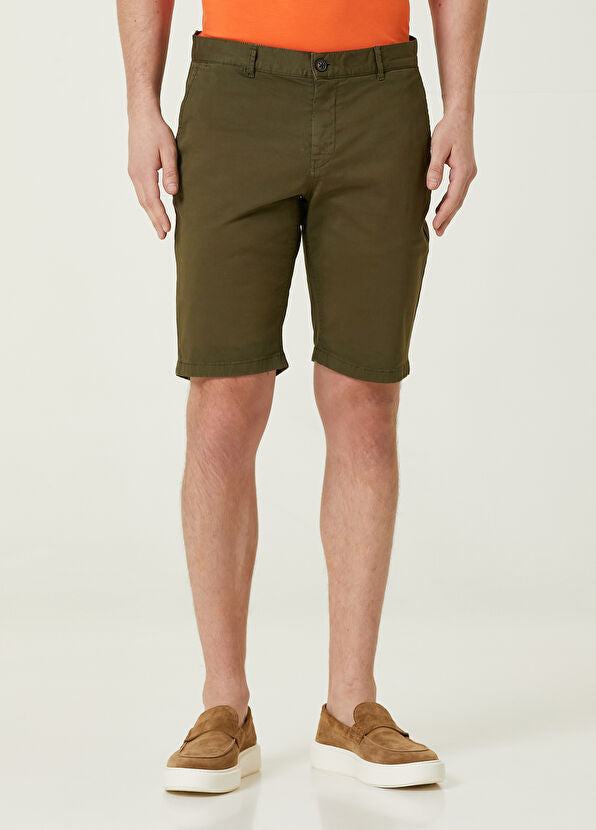 Men’s Stretch Cotton Chino Shorts – Lightweight Cargo Combat Half Pants