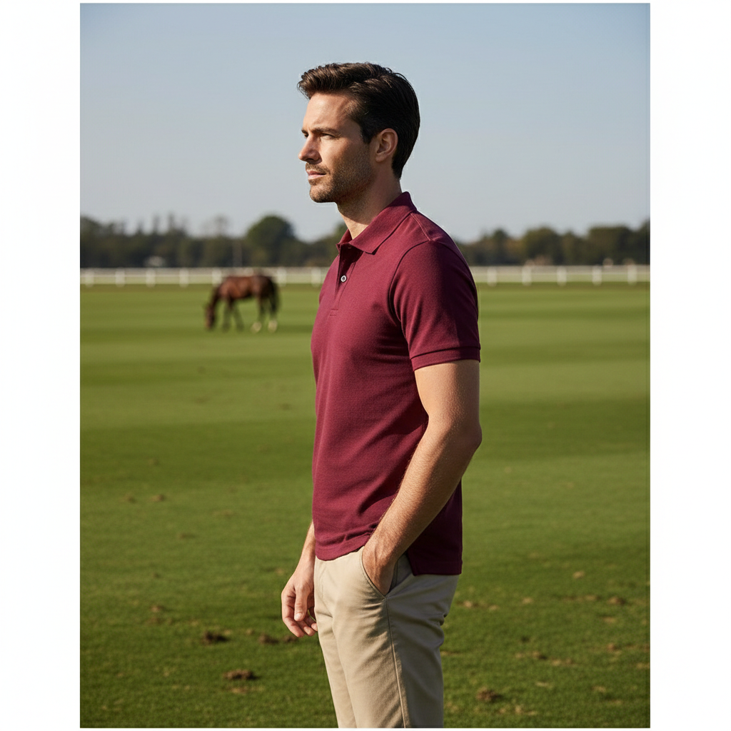 Men’s Premium Piqué Polo Shirt – Short Sleeve Regular Fit Work & Casual Top