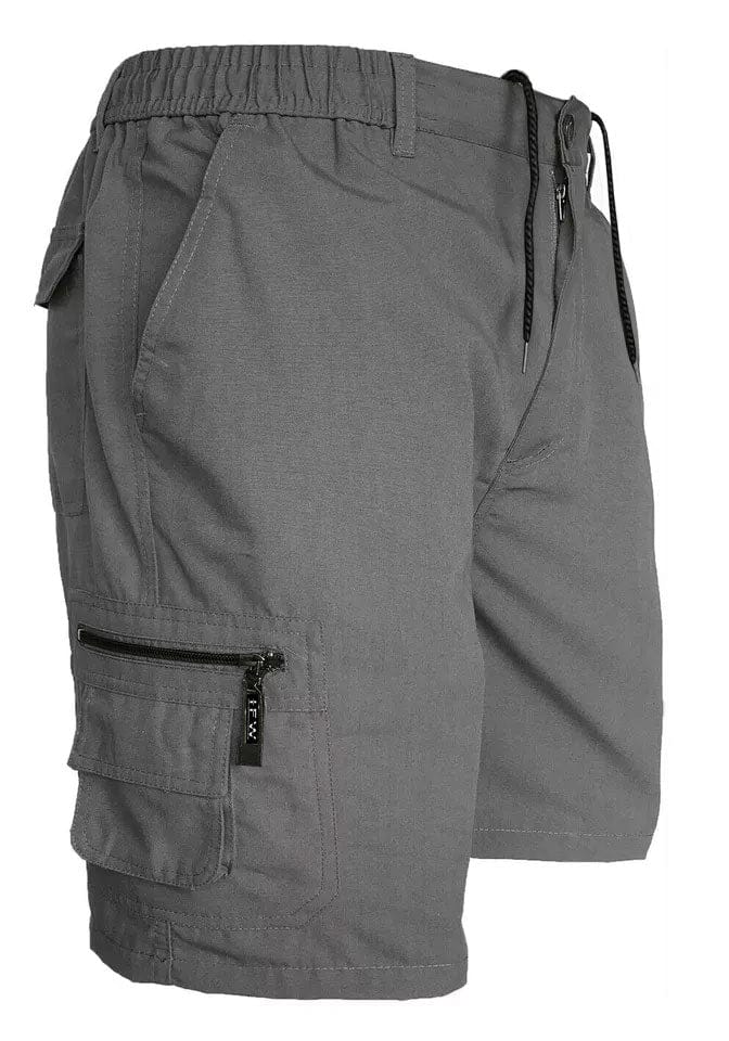 Men’s Cargo Combat Multi Pocket Elastic Waist Lightweight Shorts